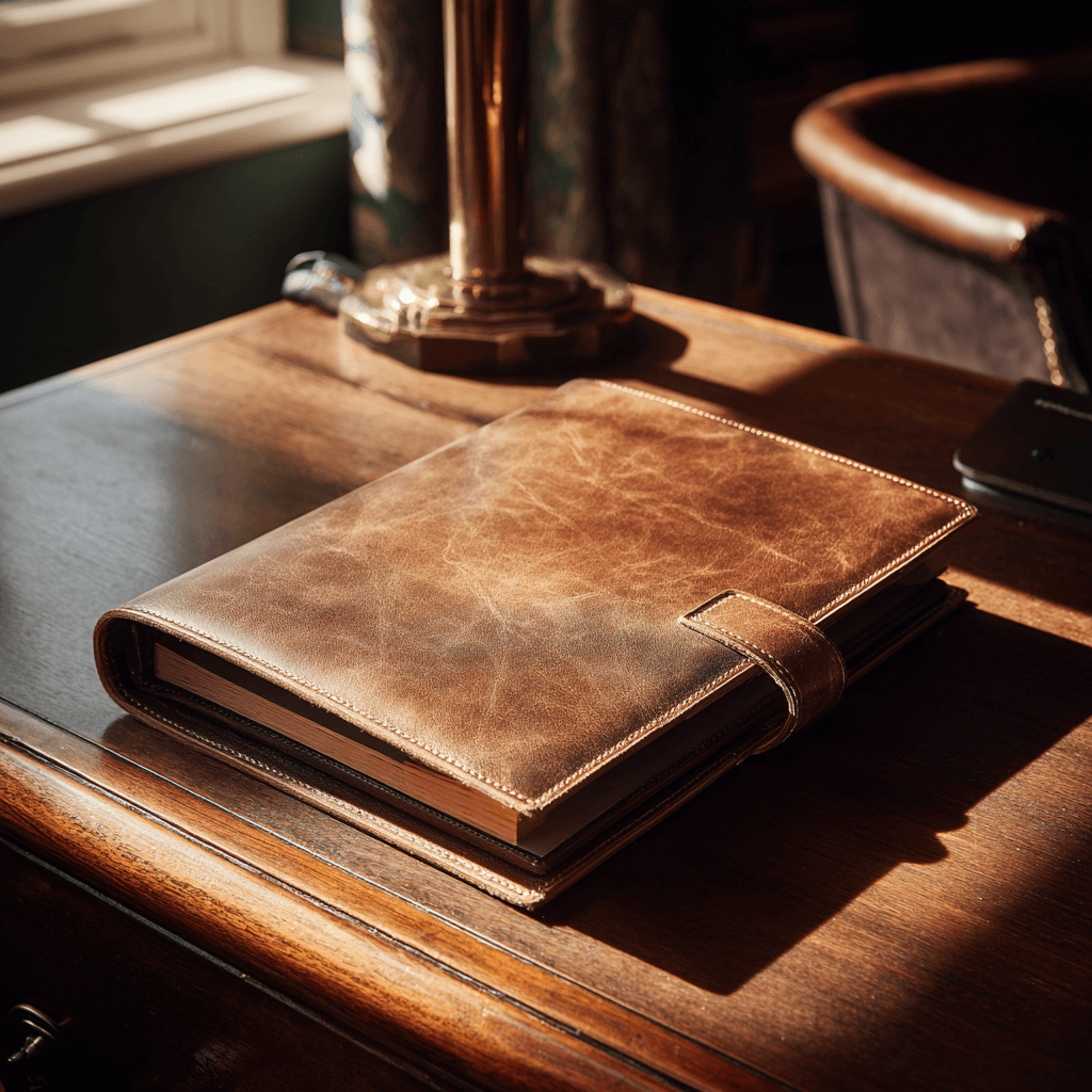 Executive binder on a desk